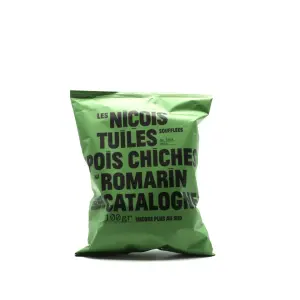 Tuiles de pois chiche romarin Les Nicois 100gr Tuiles de pois chiche romarin Les Nicois 100gr