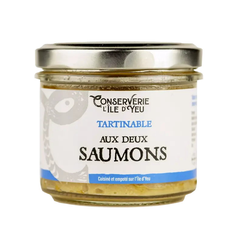 Tartinable aux 2 saumons conserverie Ile d'Yeu 100 gr
