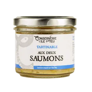 Tartinable aux 2 saumons conserverie Ile d'Yeu 100 gr