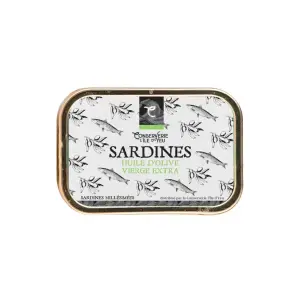Sardines Millésimées Huile olive extra vierge conserverie Ile d'Yeu 115g