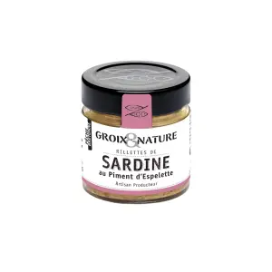 Rillettes de sardines au piment d'Espelette Groix et nature 100 gr