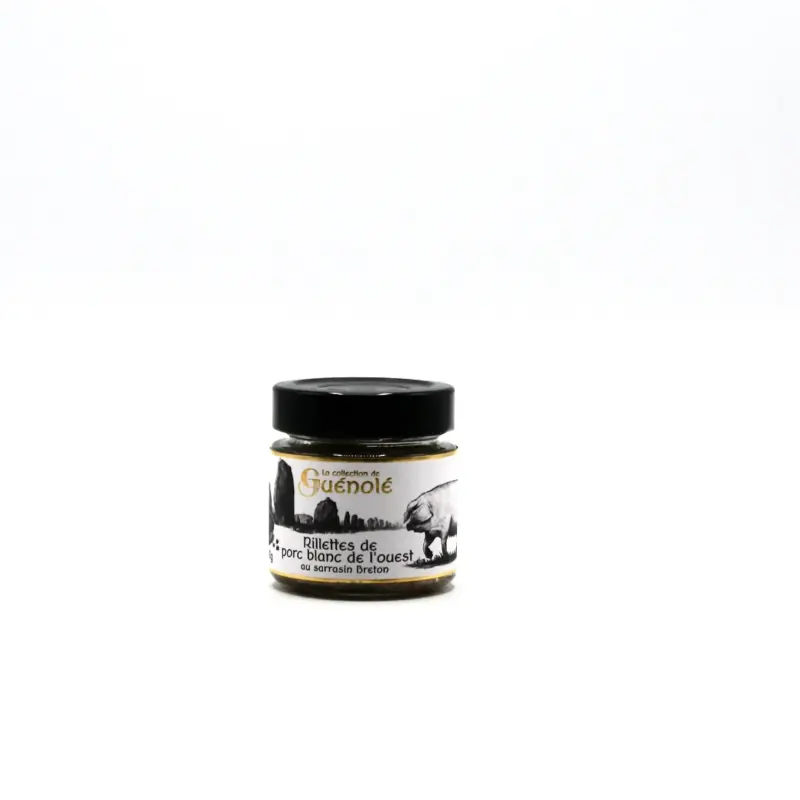 Rillettes de porc blanc de l'Ouest au sarrasin breton Maison Autret Bio 90 g