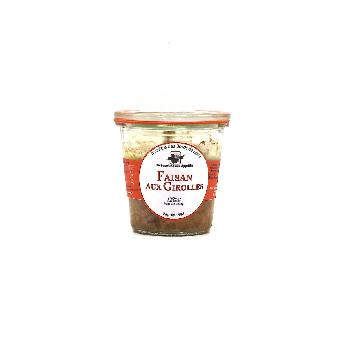 PATE OF WILD PHEASANT WITH CHILLERS LA BOURRICHE AUX APPETITS 200 G