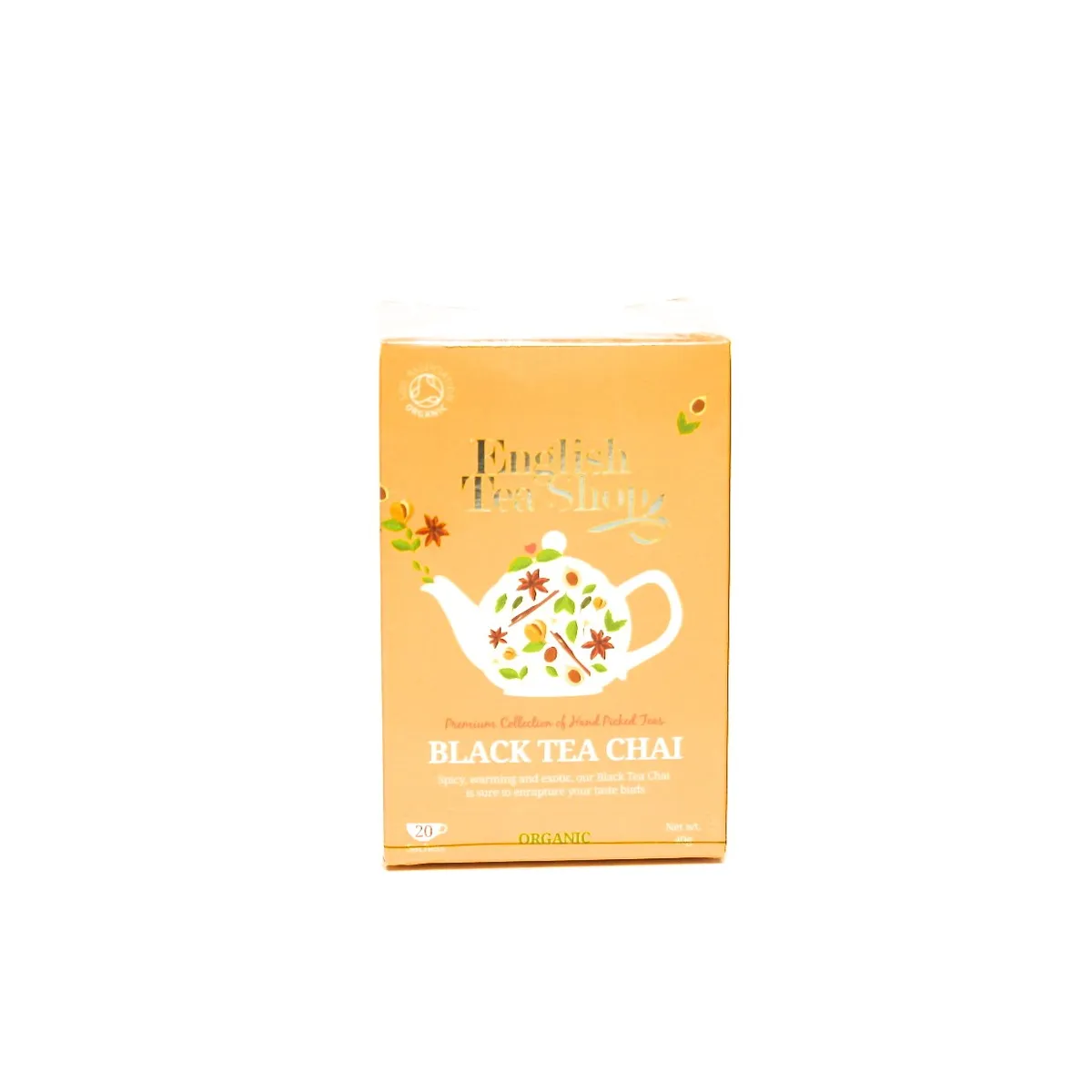 black tea chai the noir aux epices biologique english tea shop 20 sachets