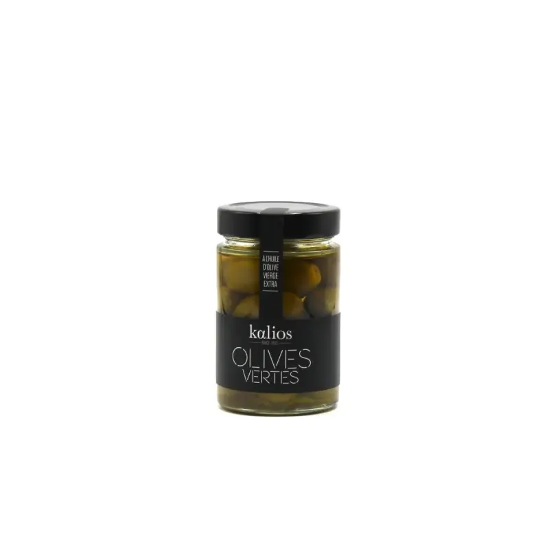 OLIVES VERTES A L'HUILE D'OLIVE KALIOS 310 G