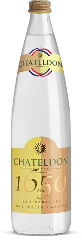 chateldon mineral water naturally sparkling 75 cl