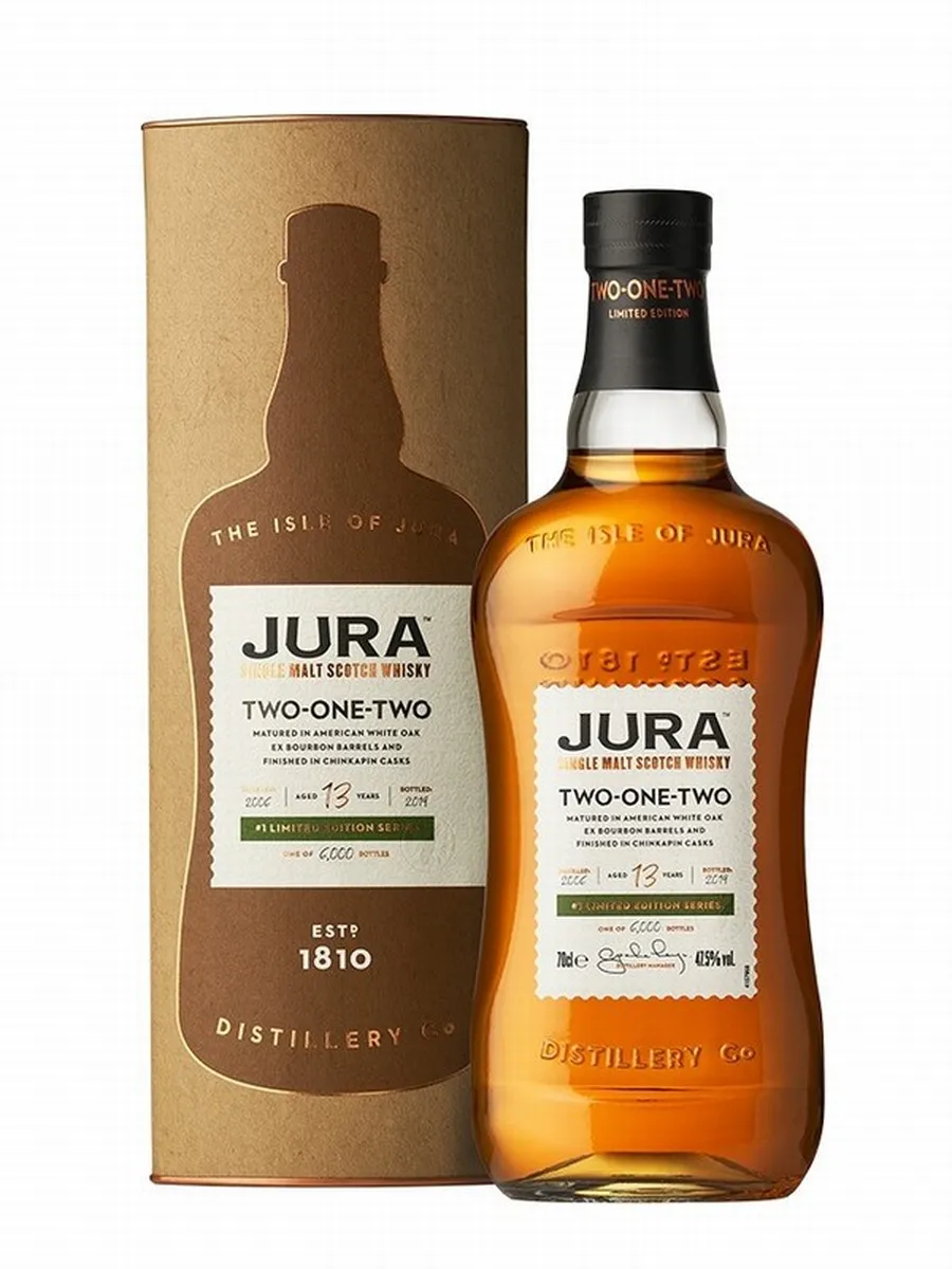 WHISKY JURA 13 ANS TWO ONE TWO SINGLE MALT ECOSSE 70CL 47.50°