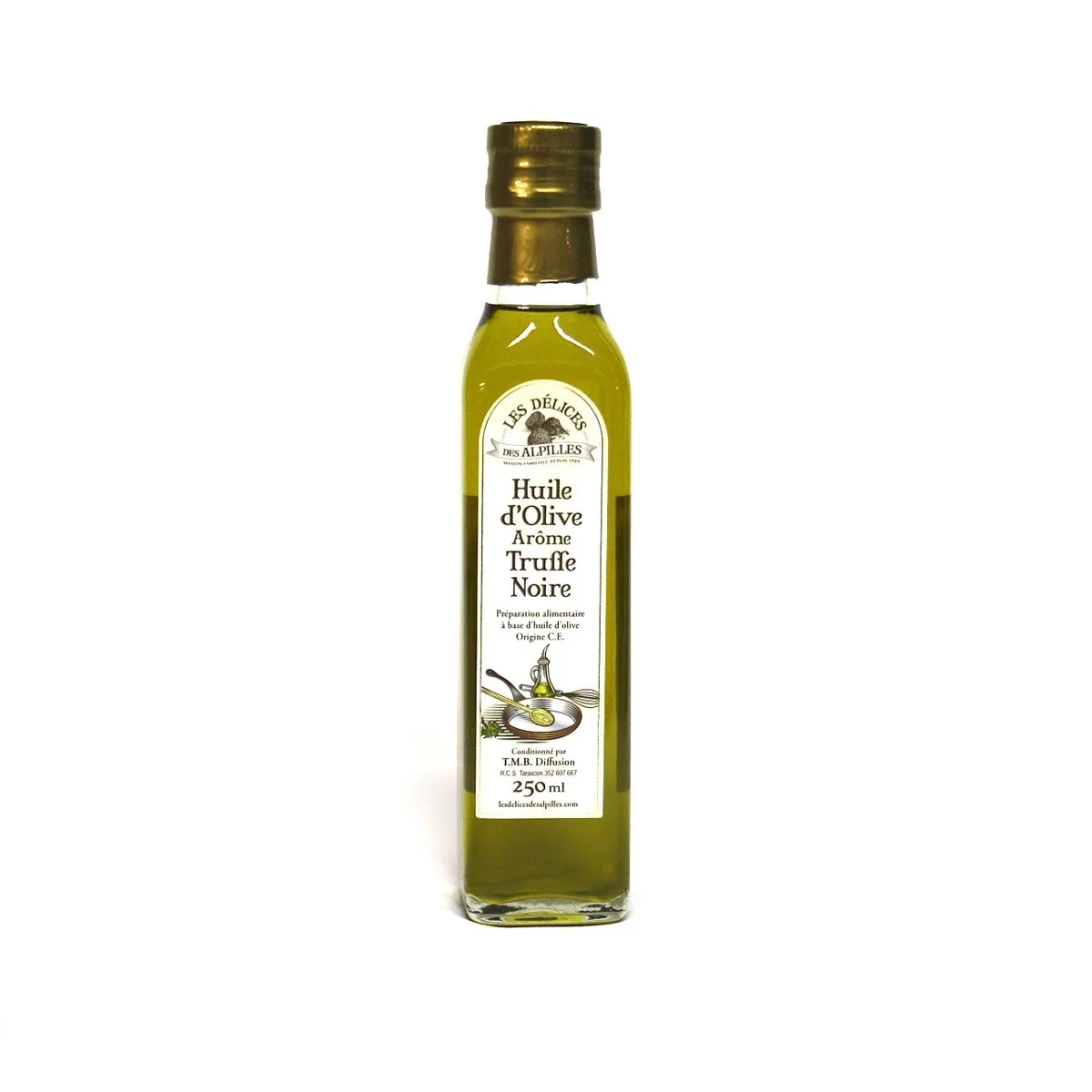 huile d olive arôme truffe noire les delices des alpilles 250 ml