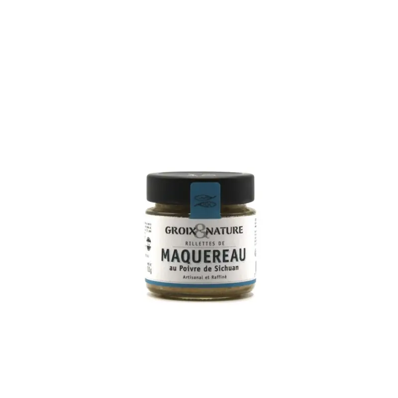 Rillettes de maquereau poivre sechuan groix et nature 100 g