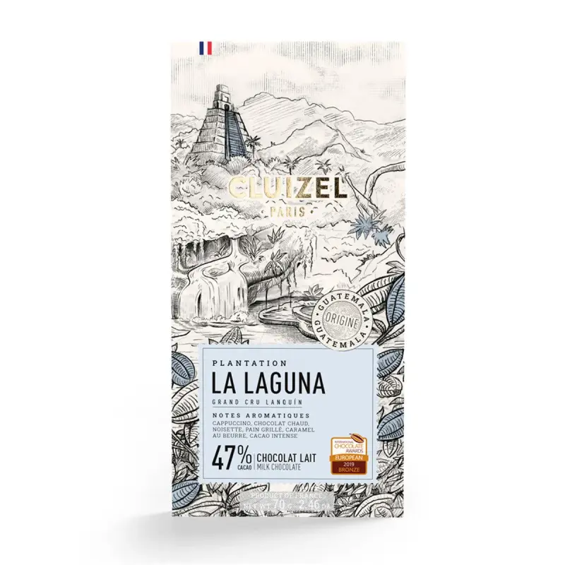 Tablette chocolat lait laguna Cluizel 70 g