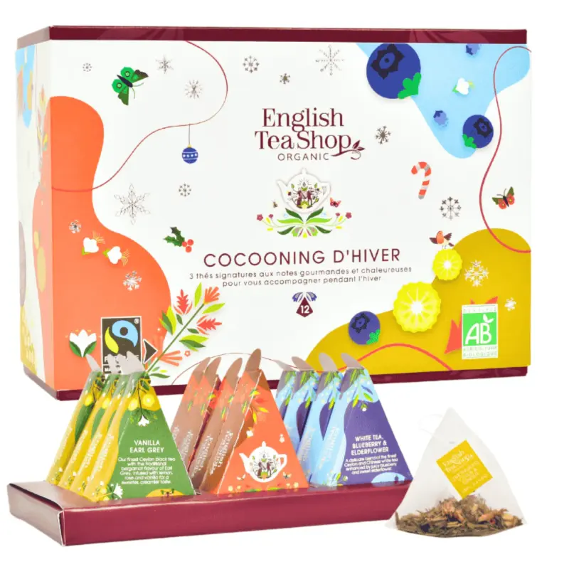 English tea cocooning d'hiver 12 pyramides