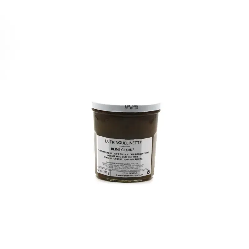 CONFITURE DE REINE CLAUDE LA TRINQUELINETTE 370 G CONFITURE DE REINE CLAUDE LA TRINQUELINETTE 370 G