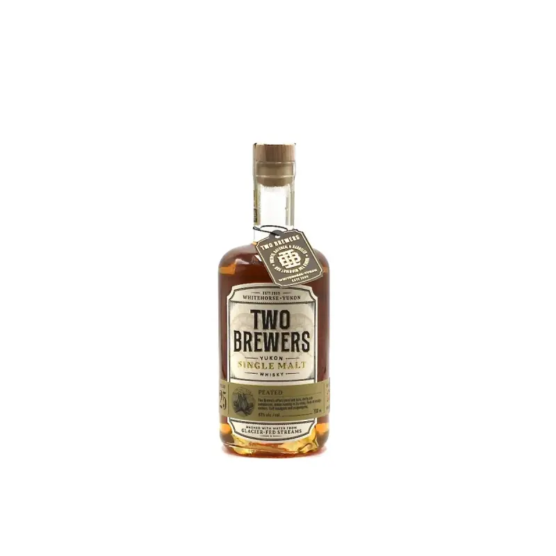 Whiskey two brewers peated single malt canada 70cl 43°