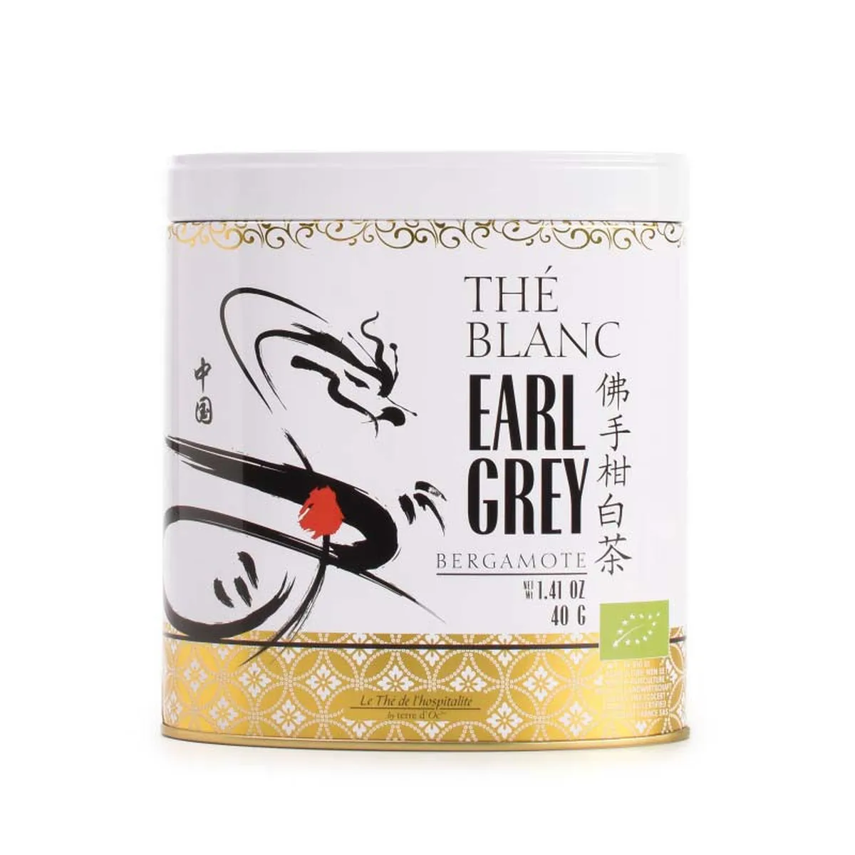 Earl gray organic white tea terre d'oc 40g