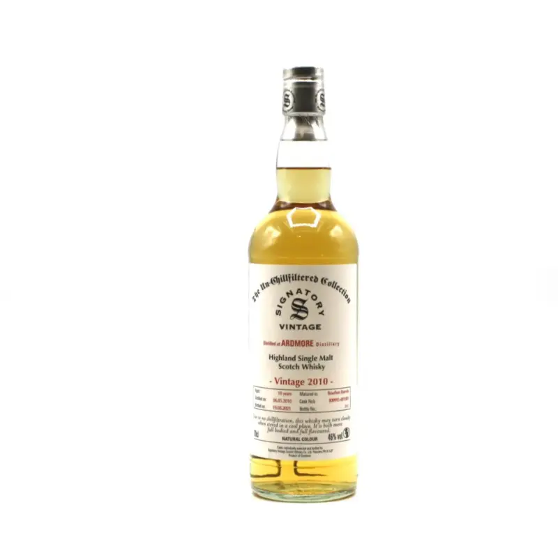 Ardmore Whiskey, 2010 Signatory Vintage, single malt, Speyside, Scotland, 46° 70 cl