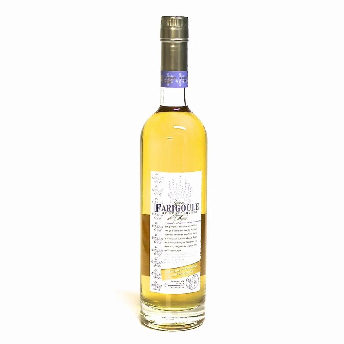 liqueur farigoule of forcalquier thyme distillery and fields of Provence 40 ° 50 cl