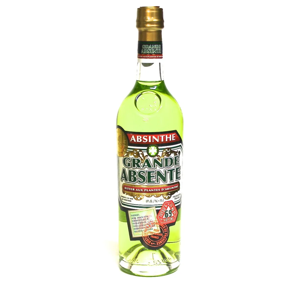 absinthe great absent distillery and fields of Provence 69 ° 70 cl