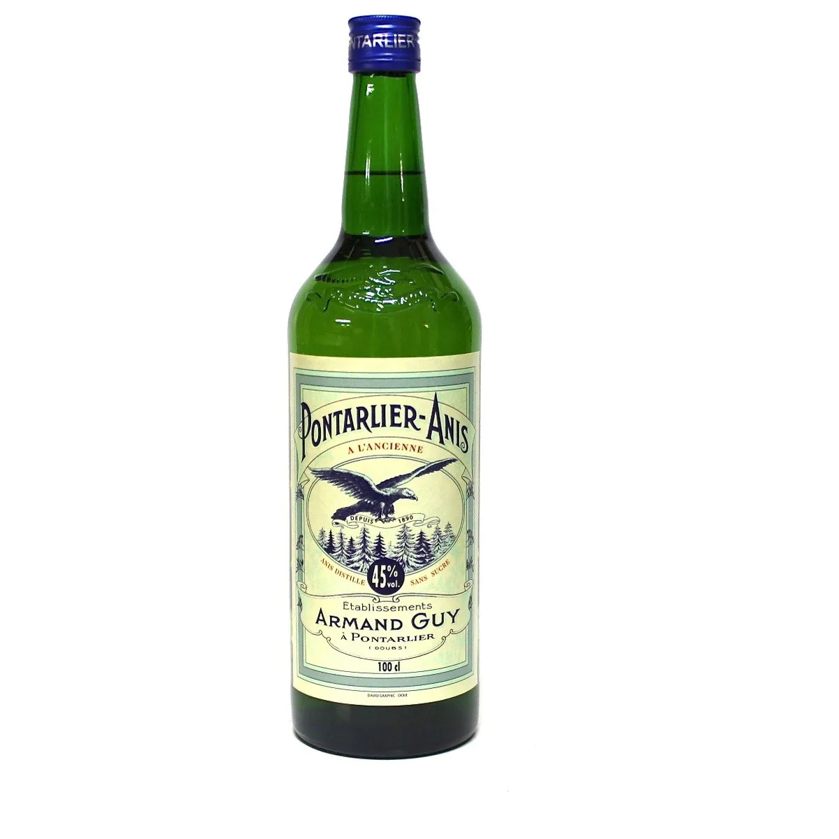 old anise sugar-free pontarlier distillery guy 45 ° 100 cl