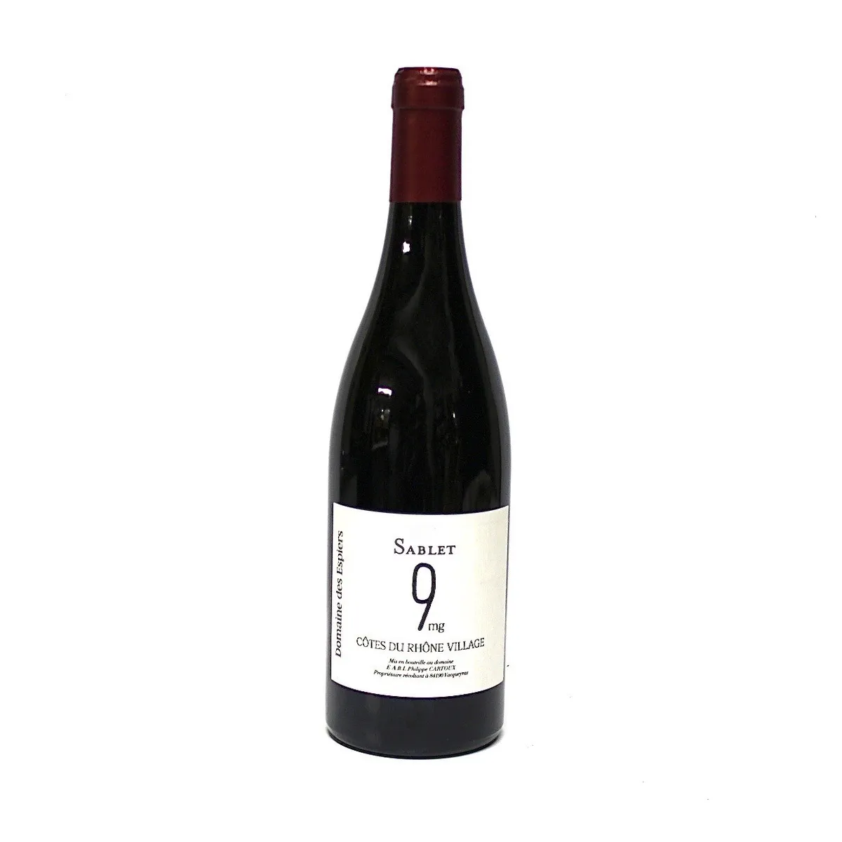 ratings of the village red rhone sablet domain des Espiers 2018 75cl