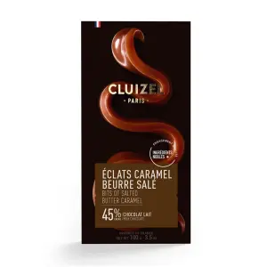 Tablette caramel beurre sale Cluizel 100 g